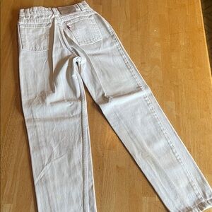 Levi's 531 Straight Boot Cut White Cream Girl’s Size 12 Denim Jeans 24 Waist
